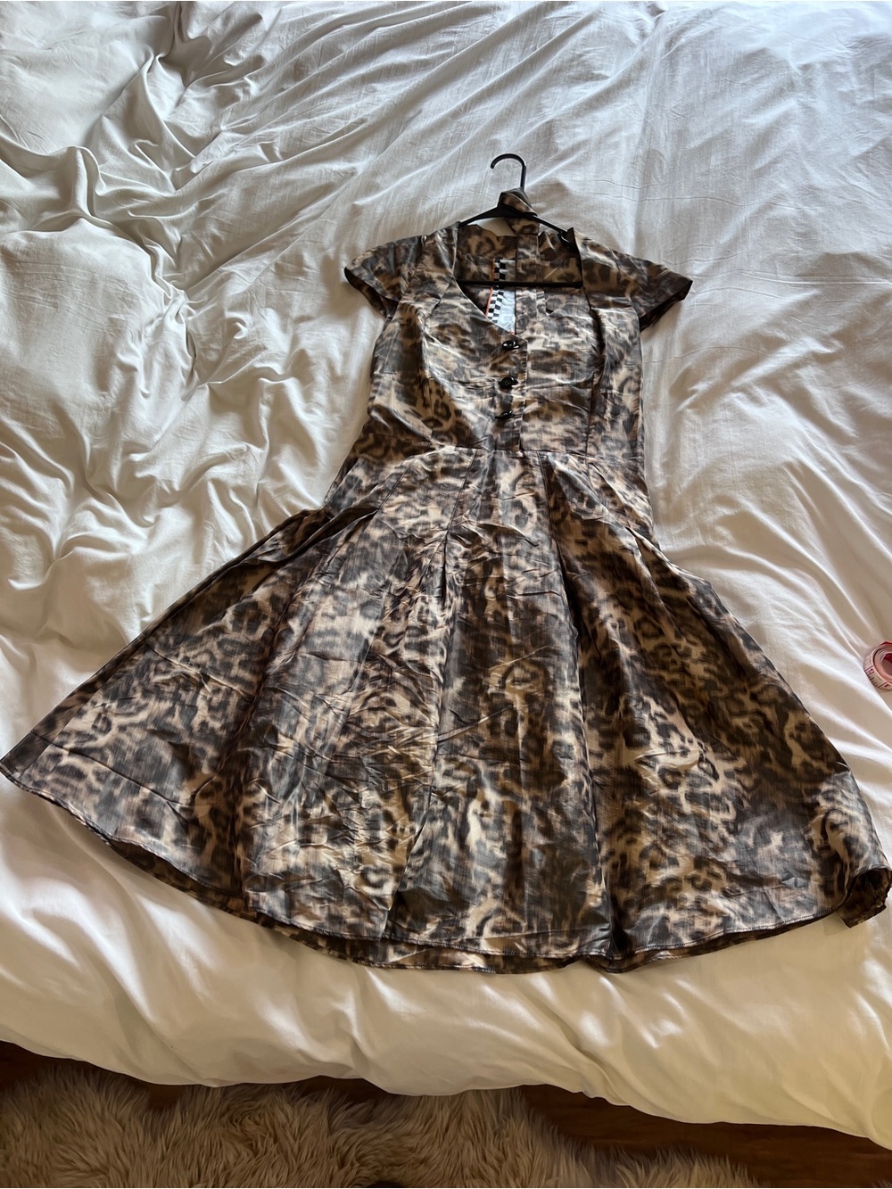 L.A.M.B. 2008 spring collection cheetah print dress Y2K vintage - Picture 6 of 14